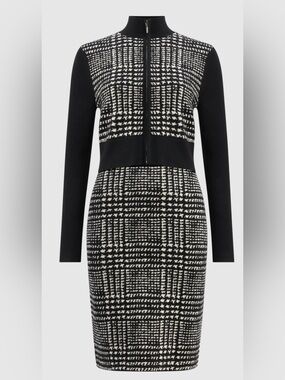 Melanie Lyne Glen Plaid Jacket & Dress Set